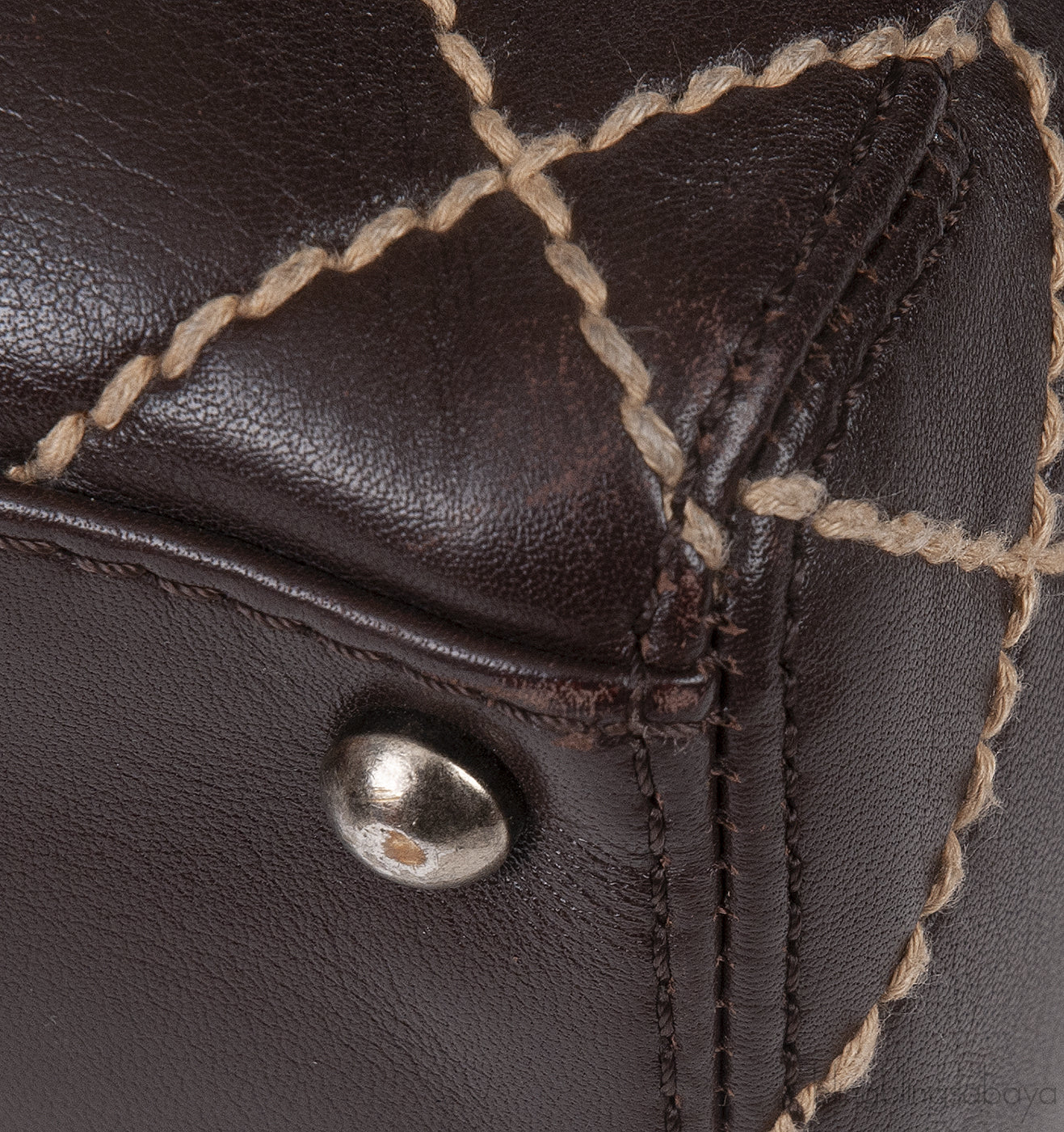 Chanel Wild Stitch CC Coffee Brown Handbag