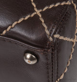 Chanel Wild Stitch CC Coffee Brown Handbag