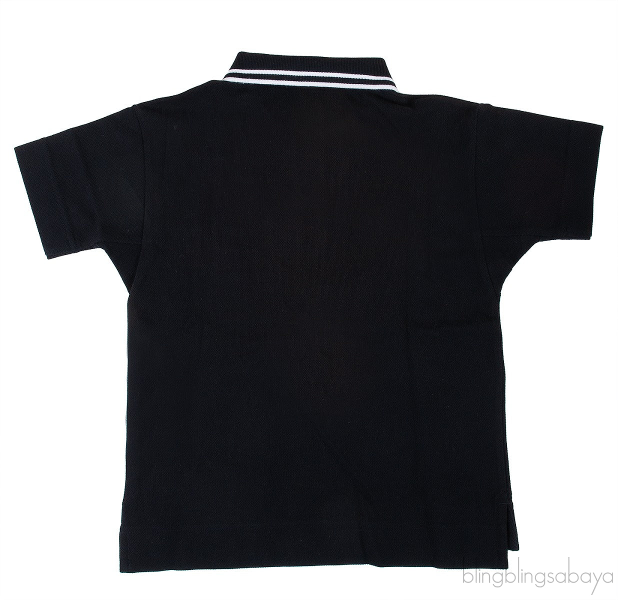 Cotton Piqué Kids Polo Shirt Check Insert