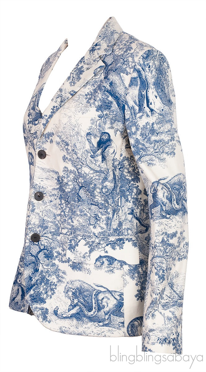 Blue Toile De Jouy Dior Blazer