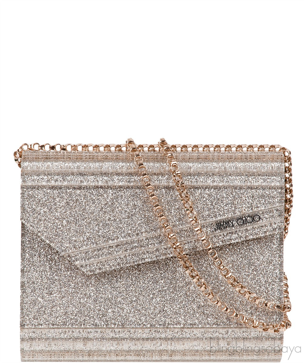 Candy Silver Glitter Acrylic Clutch Bag