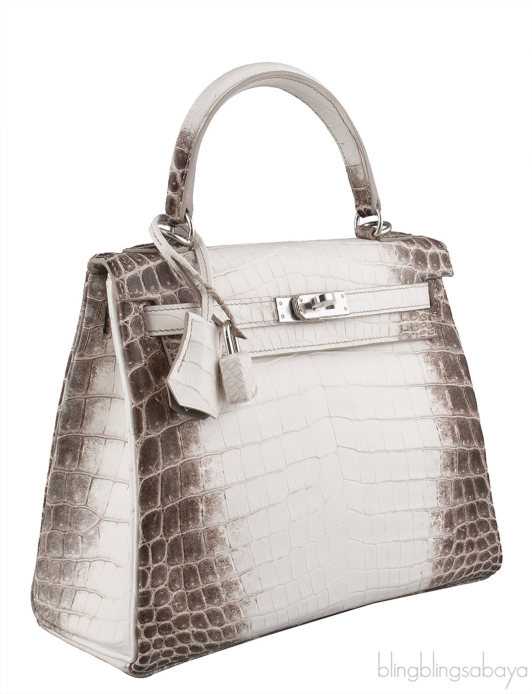 Hermès Kelly 25 Himalaya Niloticus Crocodile PHW