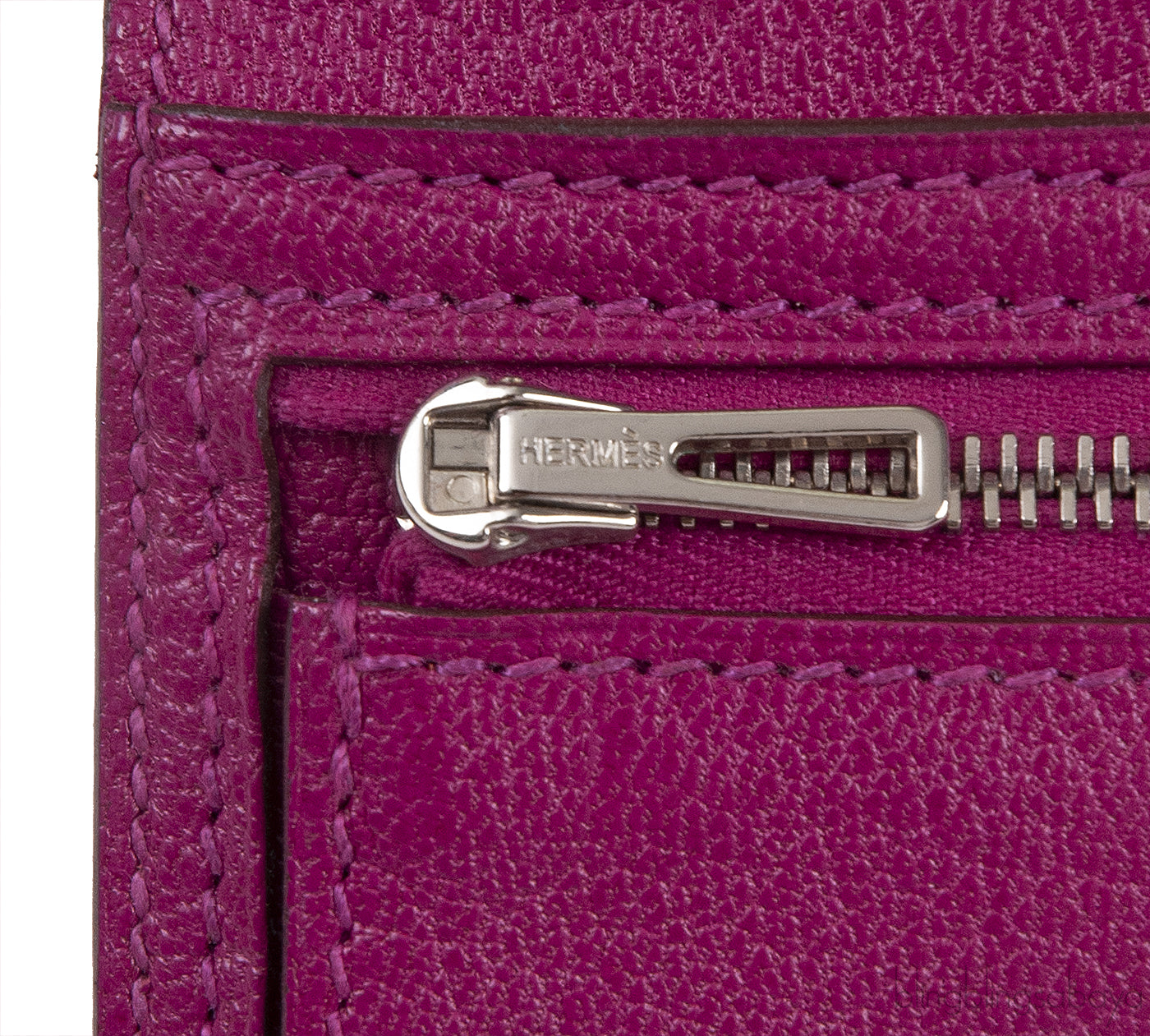 Hermes Bearn Rose Tyrien Crocodile Wallet