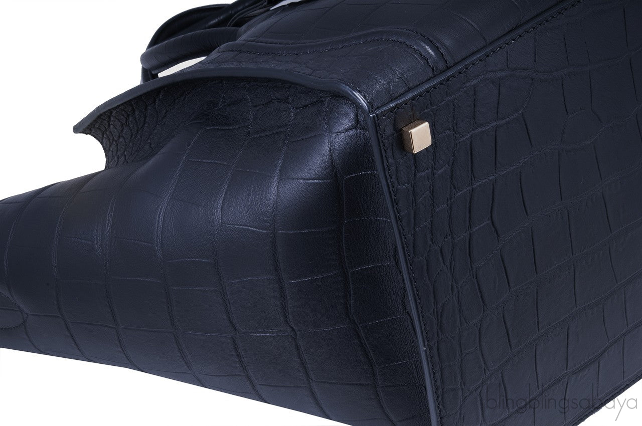 Phantom Black Croco Print