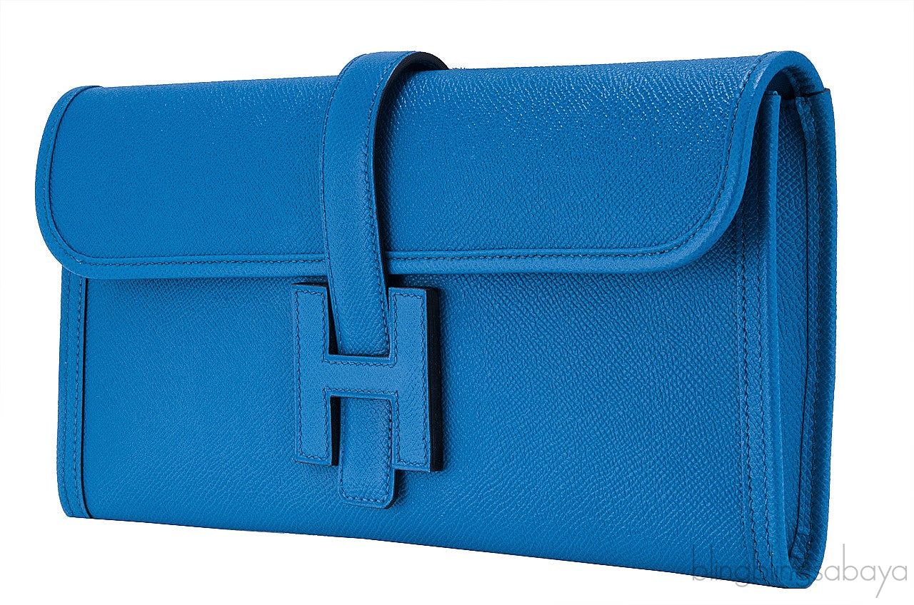 Jige Elan Clutch Blue Izmir
