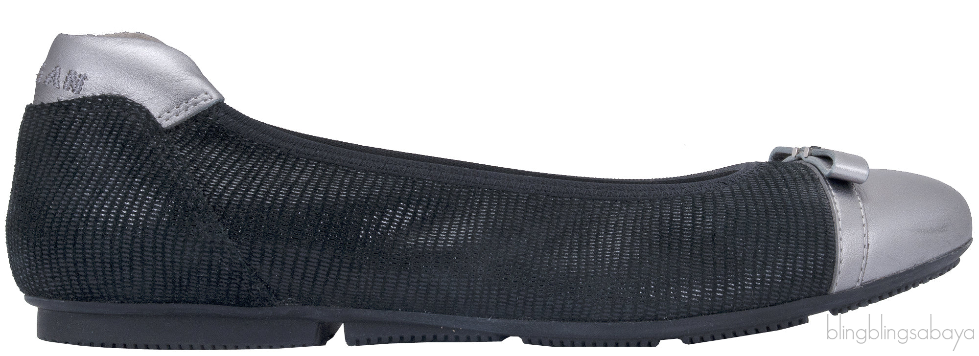 Silver Cap Toe Ballet Flat