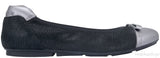 Silver Cap Toe Ballet Flat