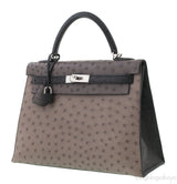 Kelly 32 Tri-color Ostrich PHW