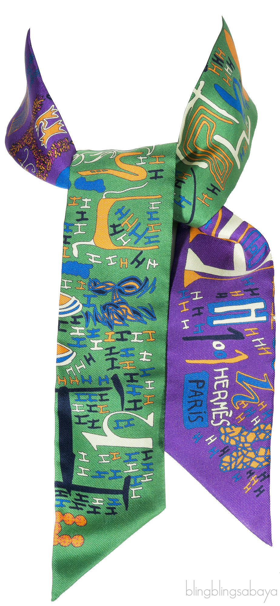 Bi-color Printed Twilly