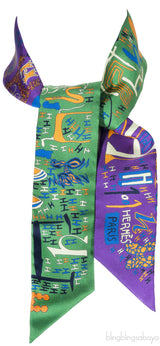 Bi-color Printed Twilly