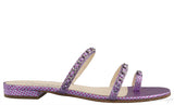 Purple Chain Polkadot Sandals