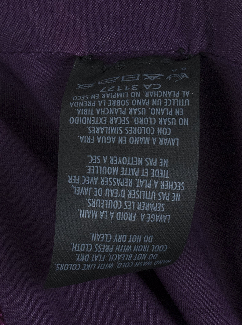 Purple Sequins Sleeveless Top