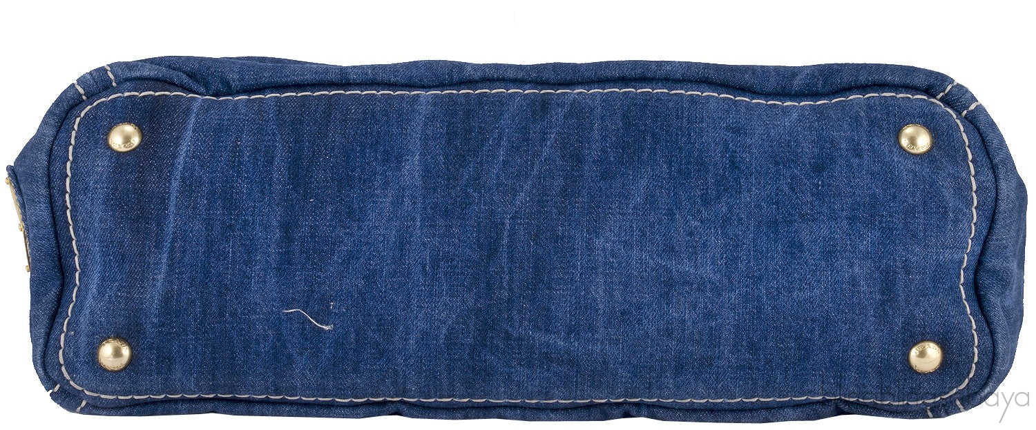 Blue Denim Shoulder Bag