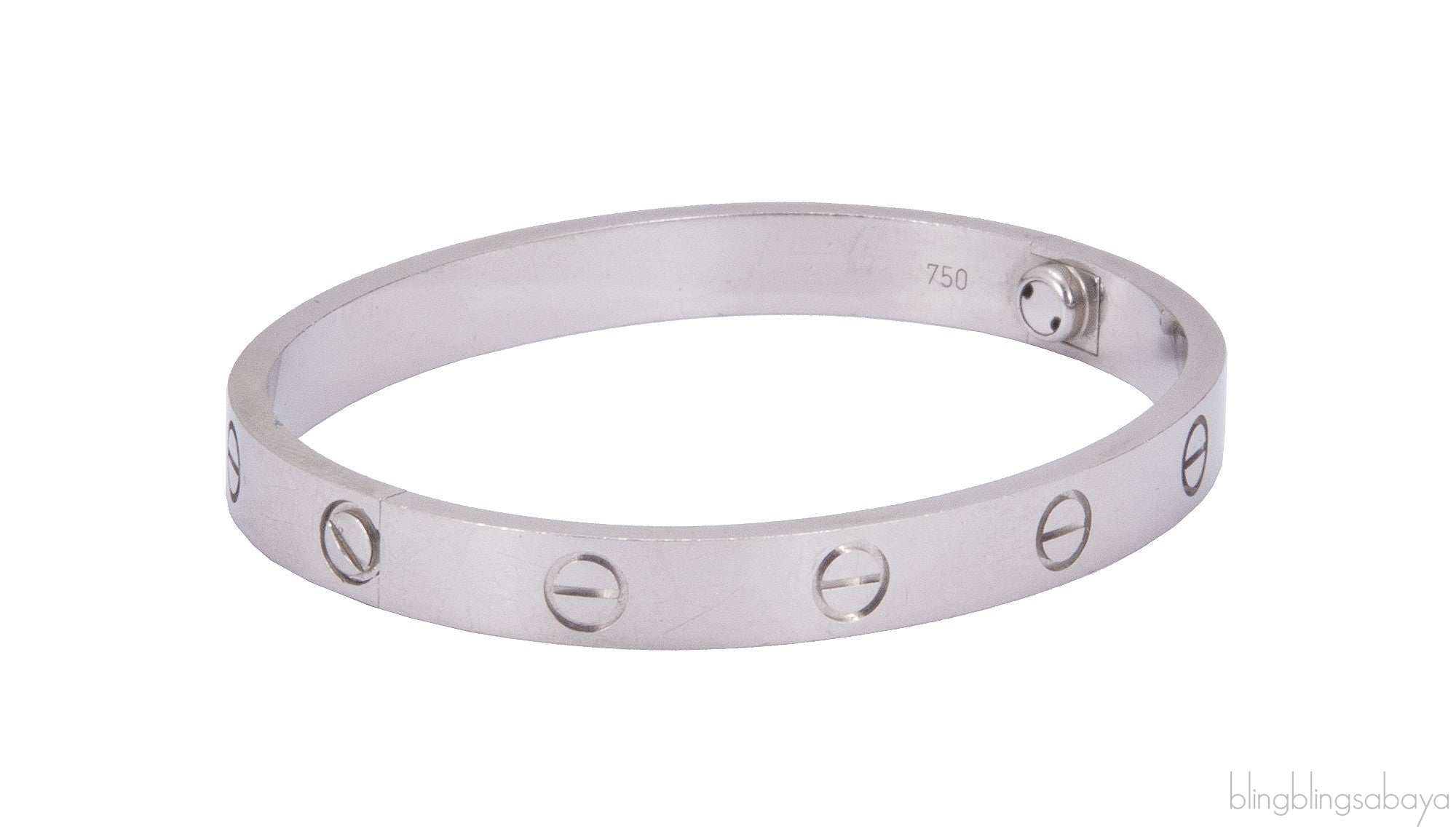 White Gold LOVE Bracelet