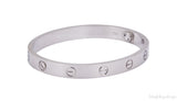 White Gold LOVE Bracelet