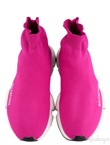 Fuchsia Speed Stretch-knit High Top Sneakers