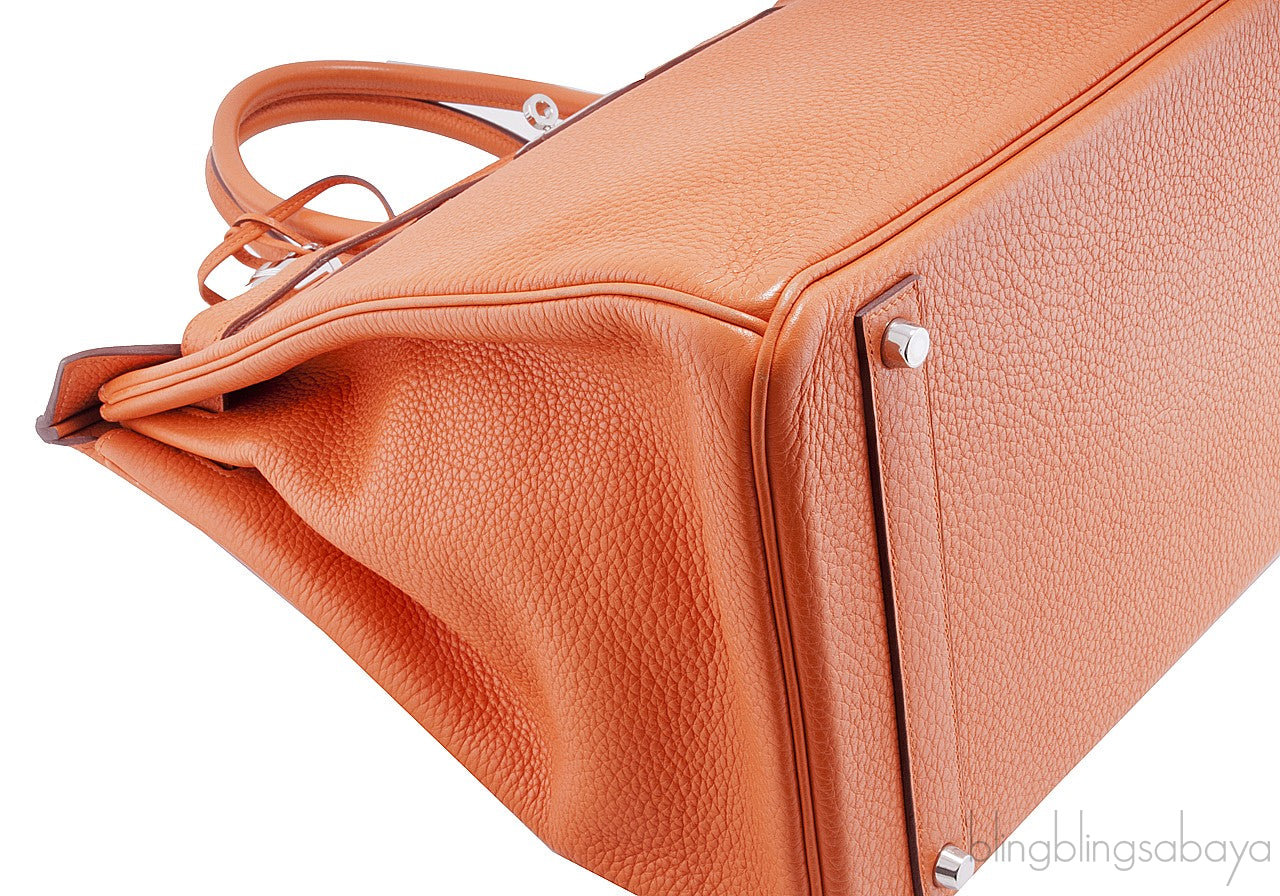 Birkin 40 Orange Taurillon Clem
