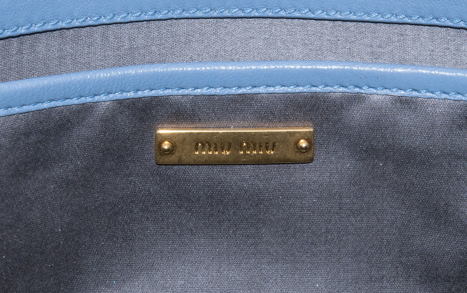 Periwinkle Matelasse Leather Clutch