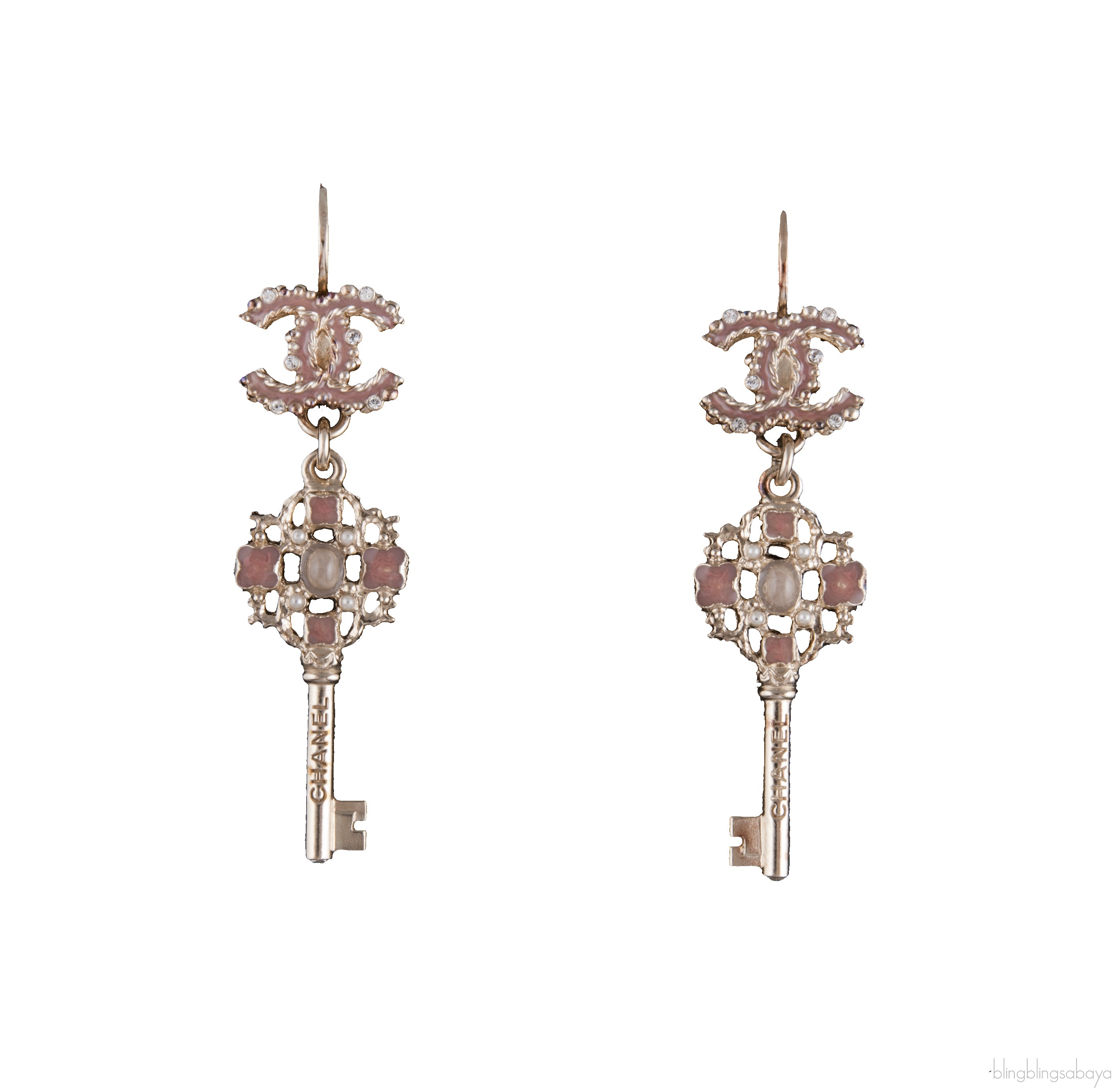 CC Key Piercing Earrings