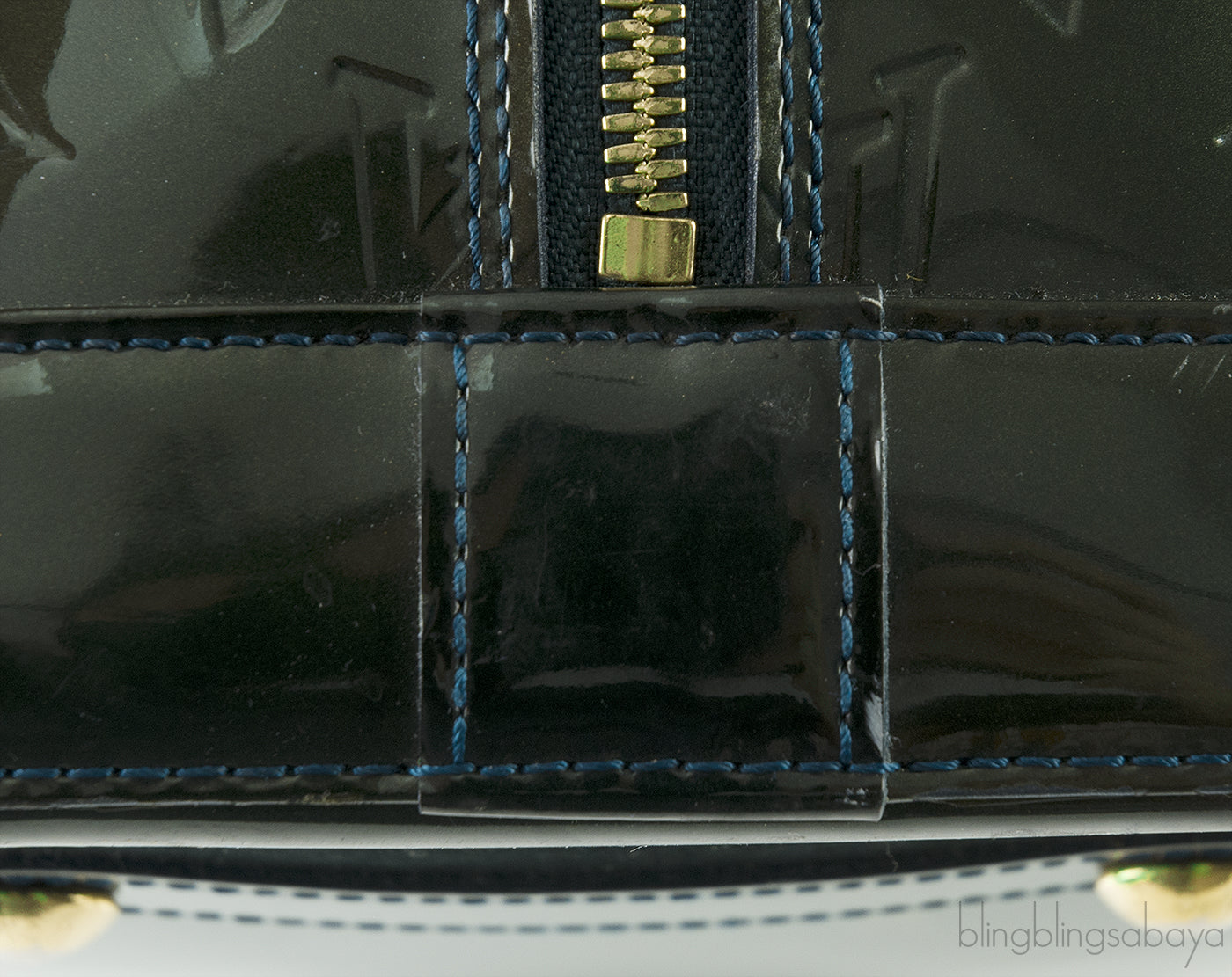 Louis Vuitton Alma Monogram Vernis Dark Green GM