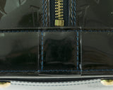 Louis Vuitton Alma Monogram Vernis Dark Green GM