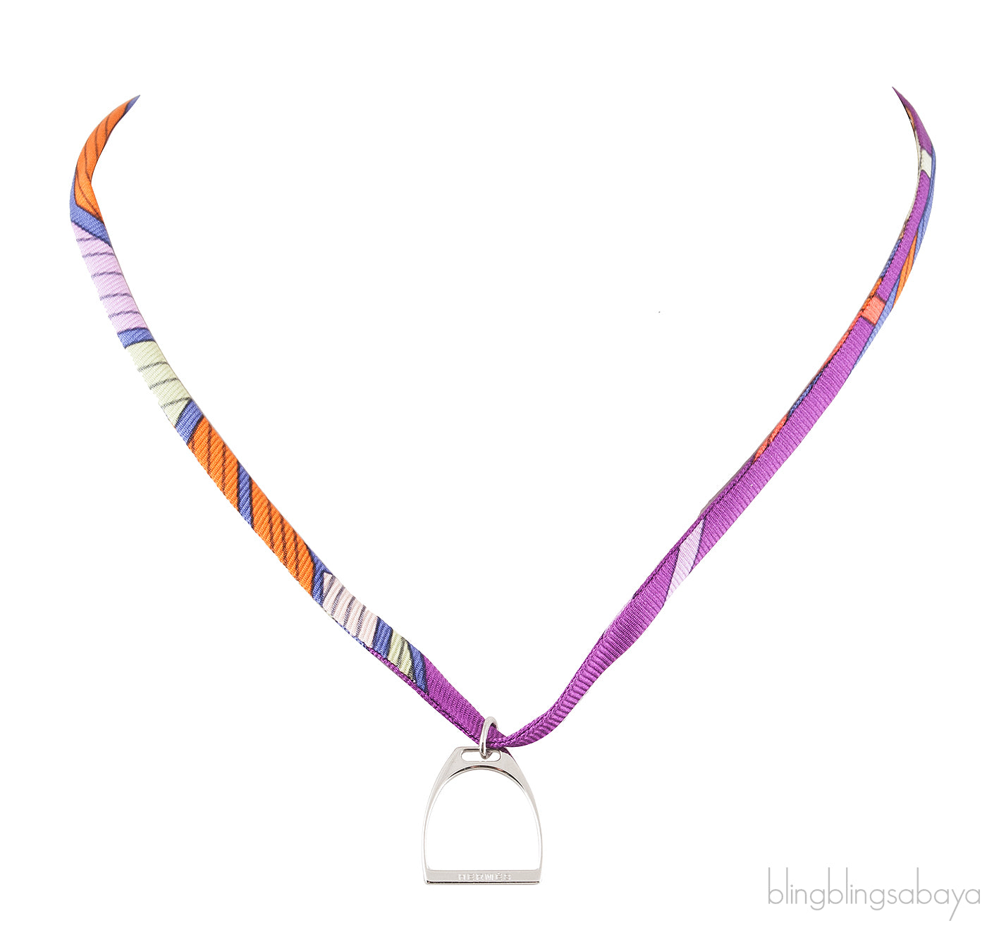 Multicolor Purple Silk Necklace