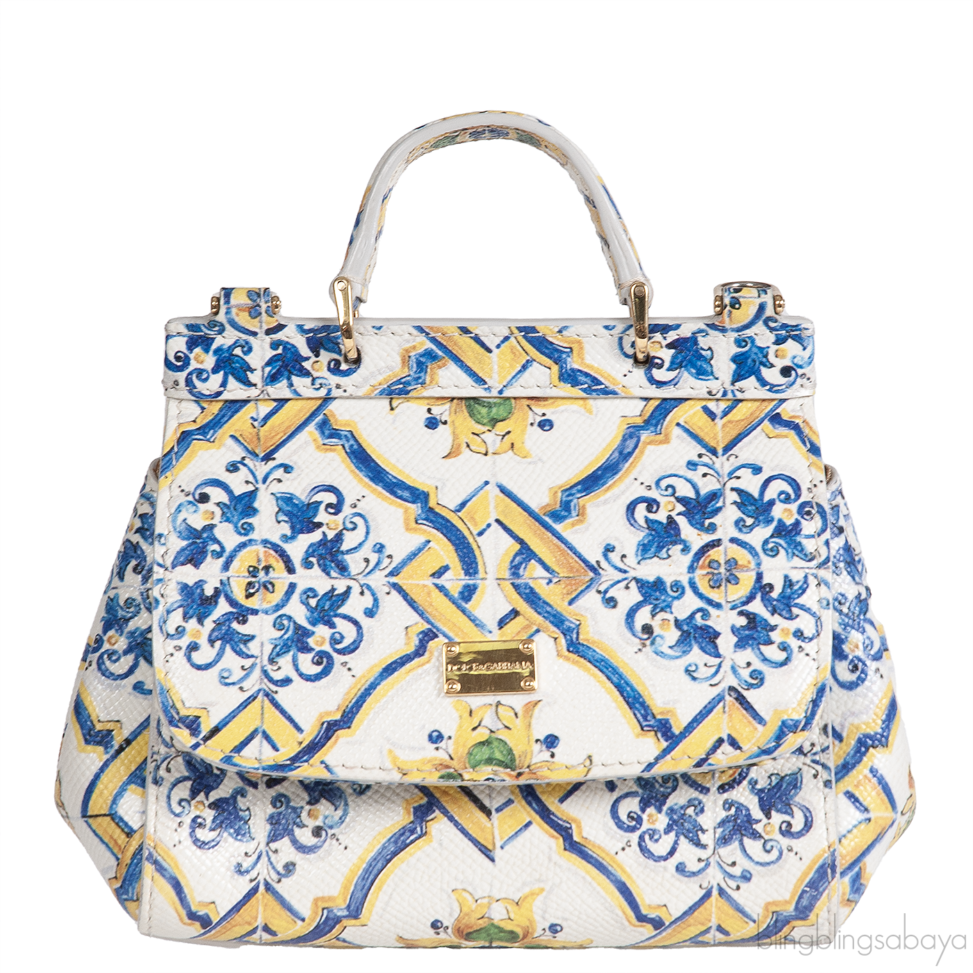 Majolica Print Miss Sicily Mini Shoulder Bag