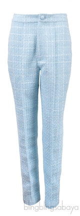 Francesca Tweed Straight-leg Pants