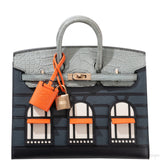 Birkin 20 Sellier Faubourg Rainy Days Gris Misty GHW