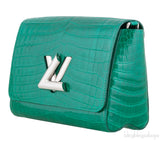 Twist MM Emerald Crocodile Bag