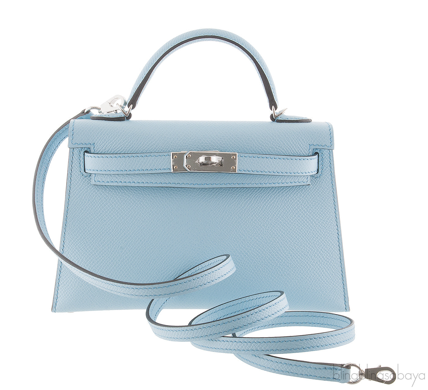 Kelly 20 Bleu Zephyr Epsom Sellier PHW