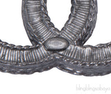 Ruthenium CC Pin Brooch
