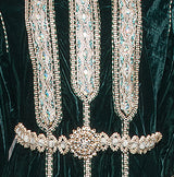 Emerald Green Velvet Crystal Jalabiya