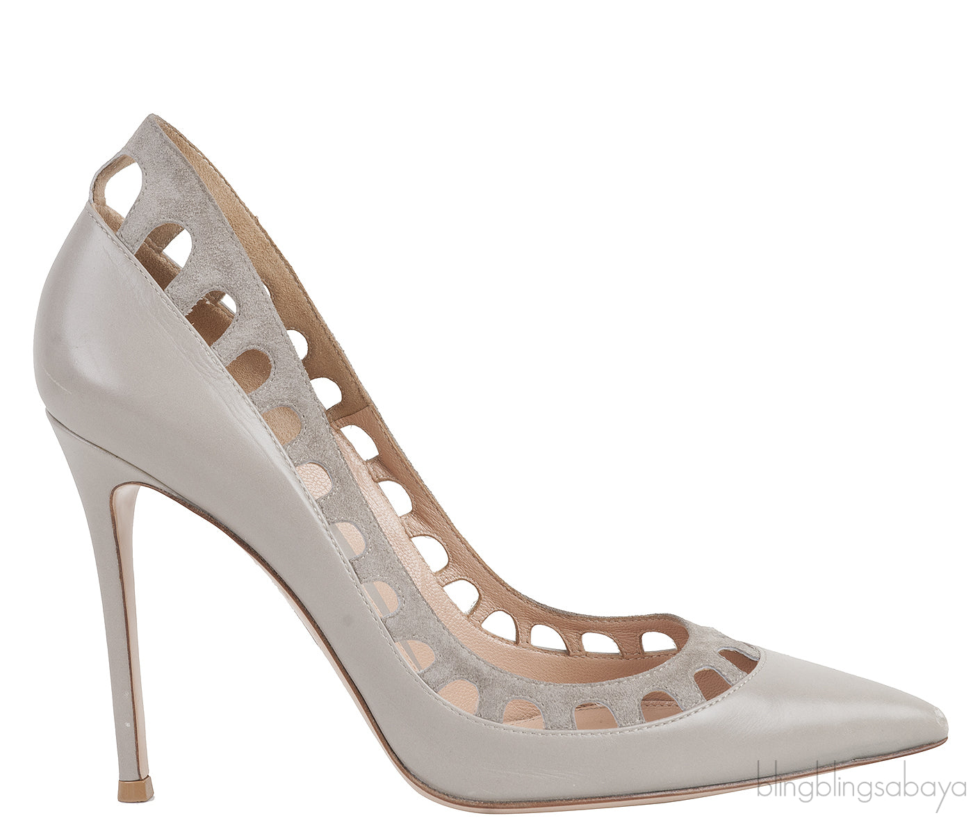 Cut-out Trim Pointed Heels