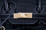 Birkin 35 Blue Marin Croco