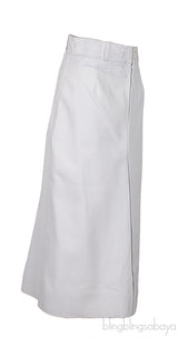 White Leather Skirt