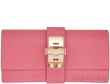 Medor Rose Lipstick Pink Clutch