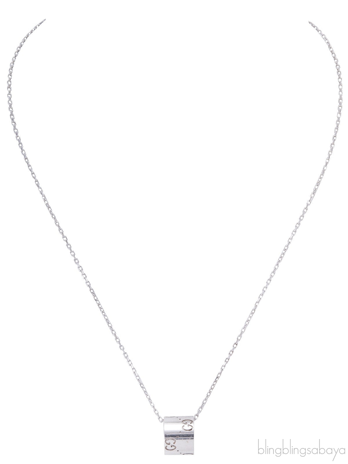 White Gold Icon Necklace