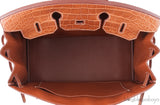 Birkin 35 Barenia Crocodile PHW