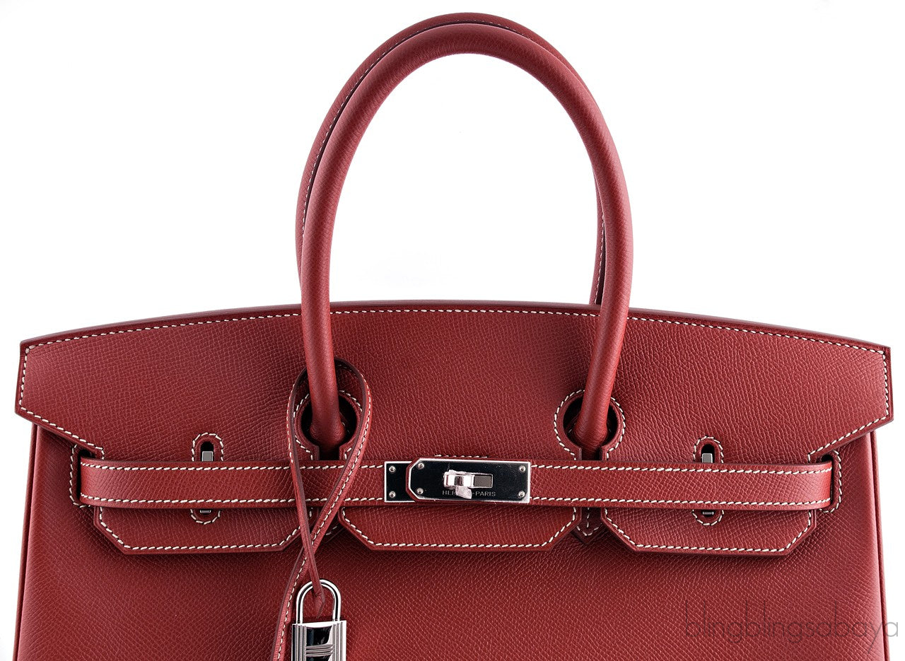 Birkin 35 2tones Brick Orange Epsom