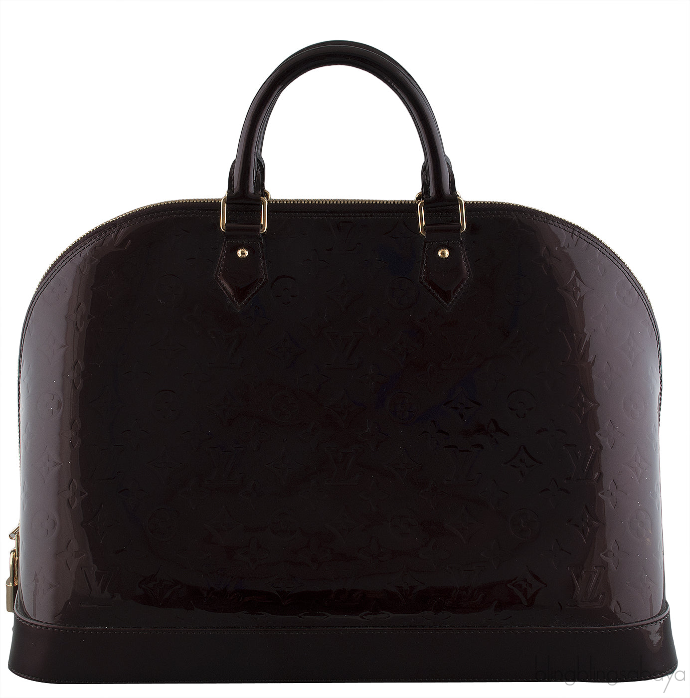 Louis Vuitton Alma Amarante Monogram Vernis XL Bag