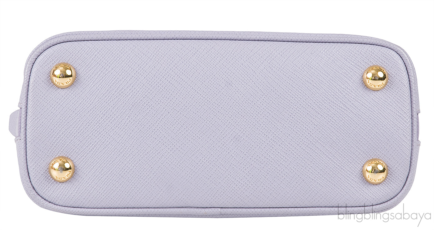Glicine Saffiano Mini Promenade Bag