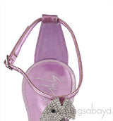 Pink Fishbone Sandals