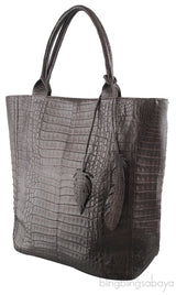 Hanging Leaf Crocodile Tote Bag