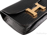 Vintage Constance Black Crocodile