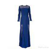 Elie Saab Blue Lace Dress