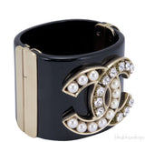 CC Pearl Crystal Black Cuff Manchette