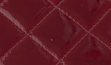 Red Quilted Patent Long Wallet