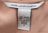 Diane von Furstenburg Peach Long Sleeve Blouse