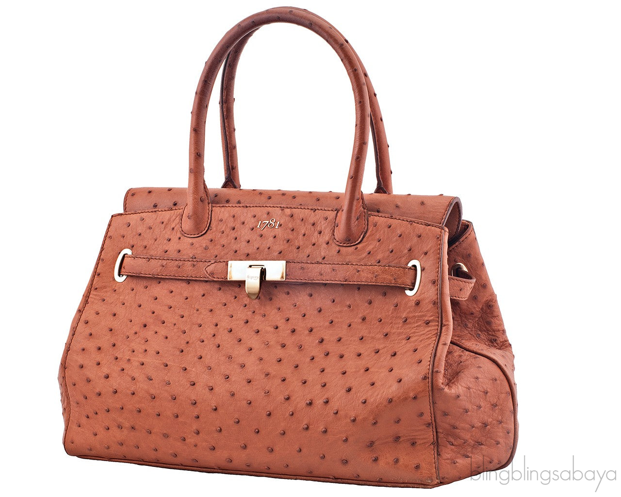 1781 Baby Stretch Cognac Ostrich